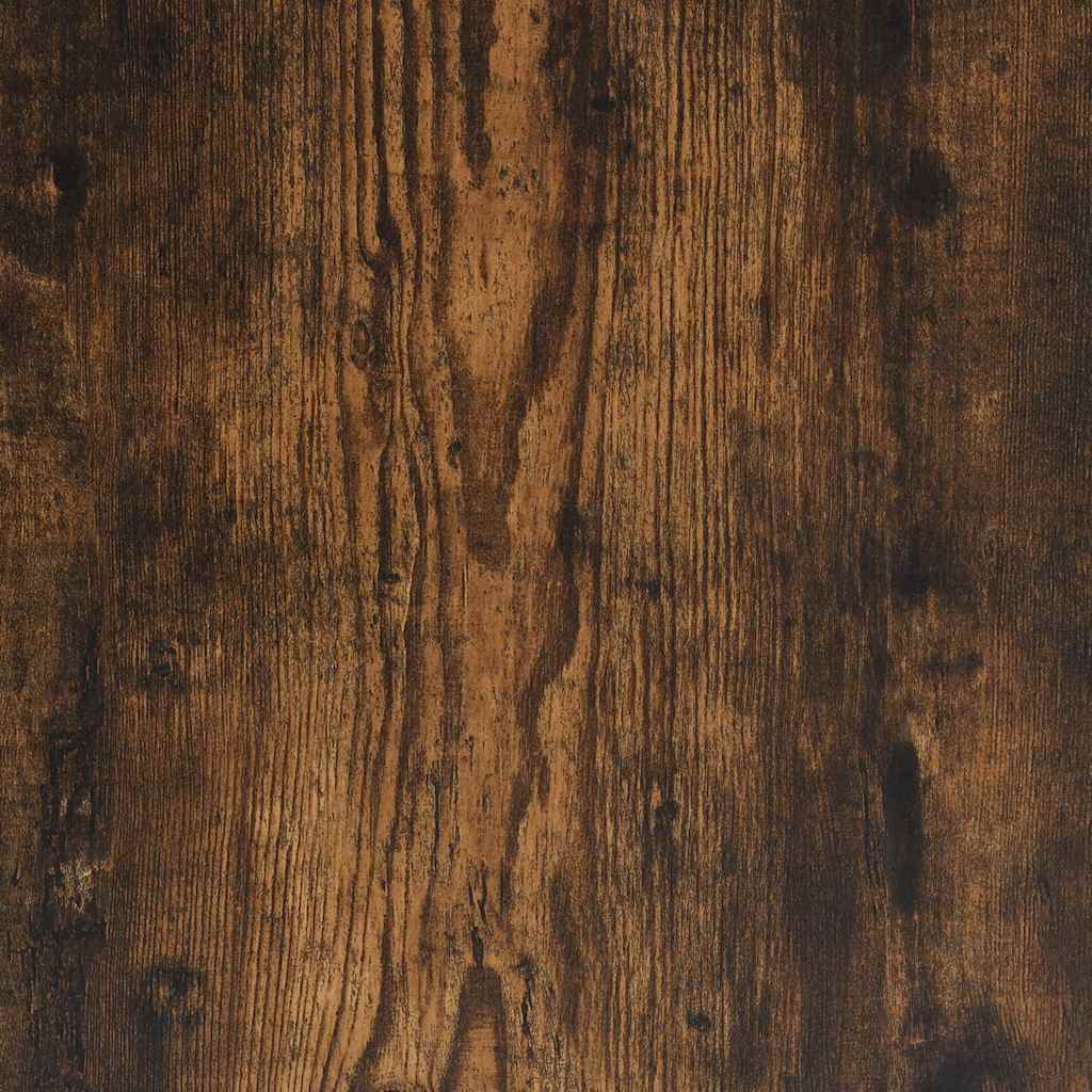 vidaXL Aparador madera contrachapada color roble ahumado 100x35x76 cm