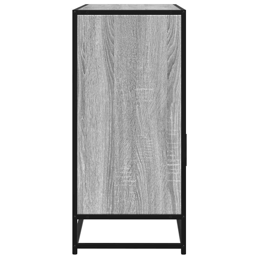 vidaXL Aparador de madera de ingeniería gris sonoma 100x35x76 cm