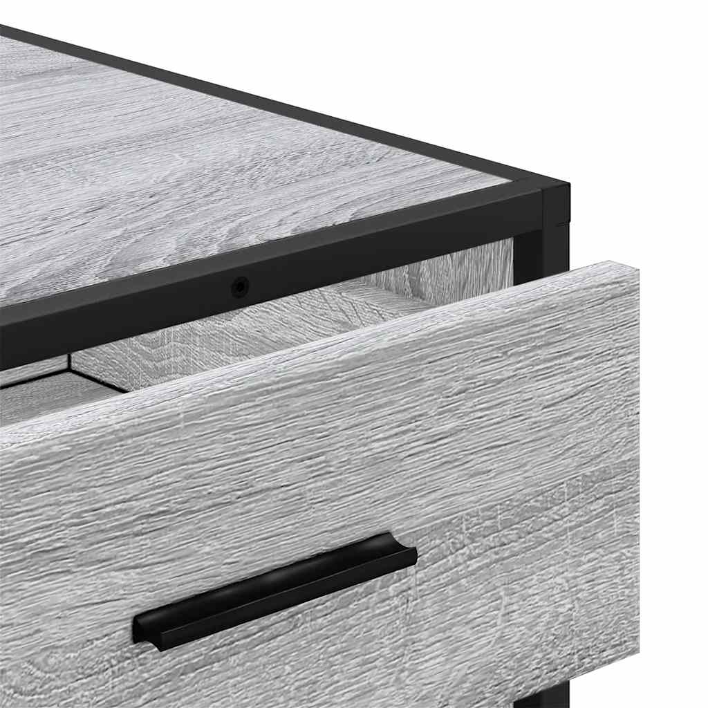 vidaXL Cajonera de madera contrachapada gris sonoma 70x41x56 cm