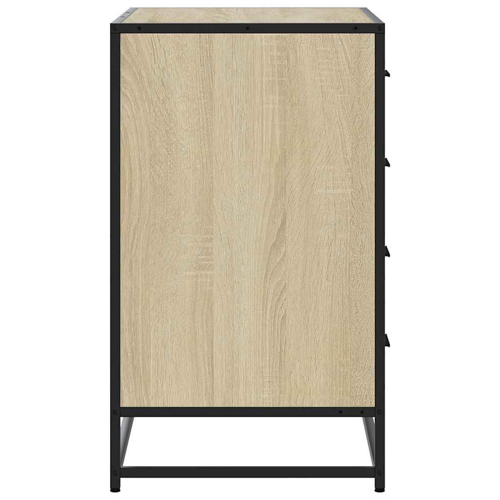 vidaXL Cajonera de madera contrachapada color roble sonoma 70x41x70 cm