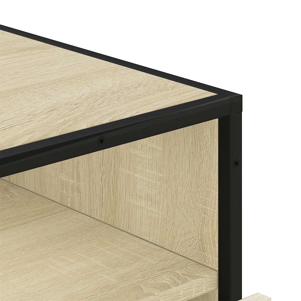 vidaXL Cajonera de madera contrachapada color roble sonoma 70x41x70 cm