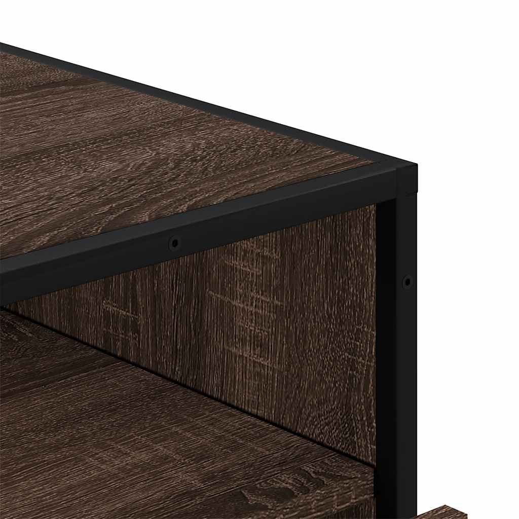 vidaXL Cómoda de madera contrachapada roble marrón 70x41x70 cm