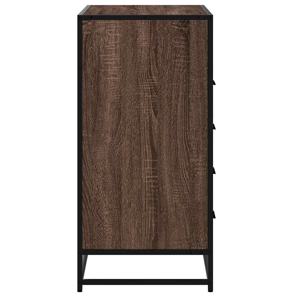 vidaXL Cómoda de madera contrachapada roble marrón 70x41x83,5 cm