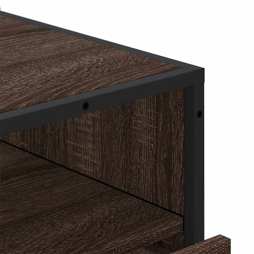 vidaXL Cómoda de madera contrachapada roble marrón 70x41x83,5 cm