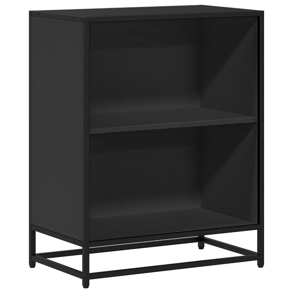 vidaXL Estantería librería madera ingeniería negra 60x35x76 cm