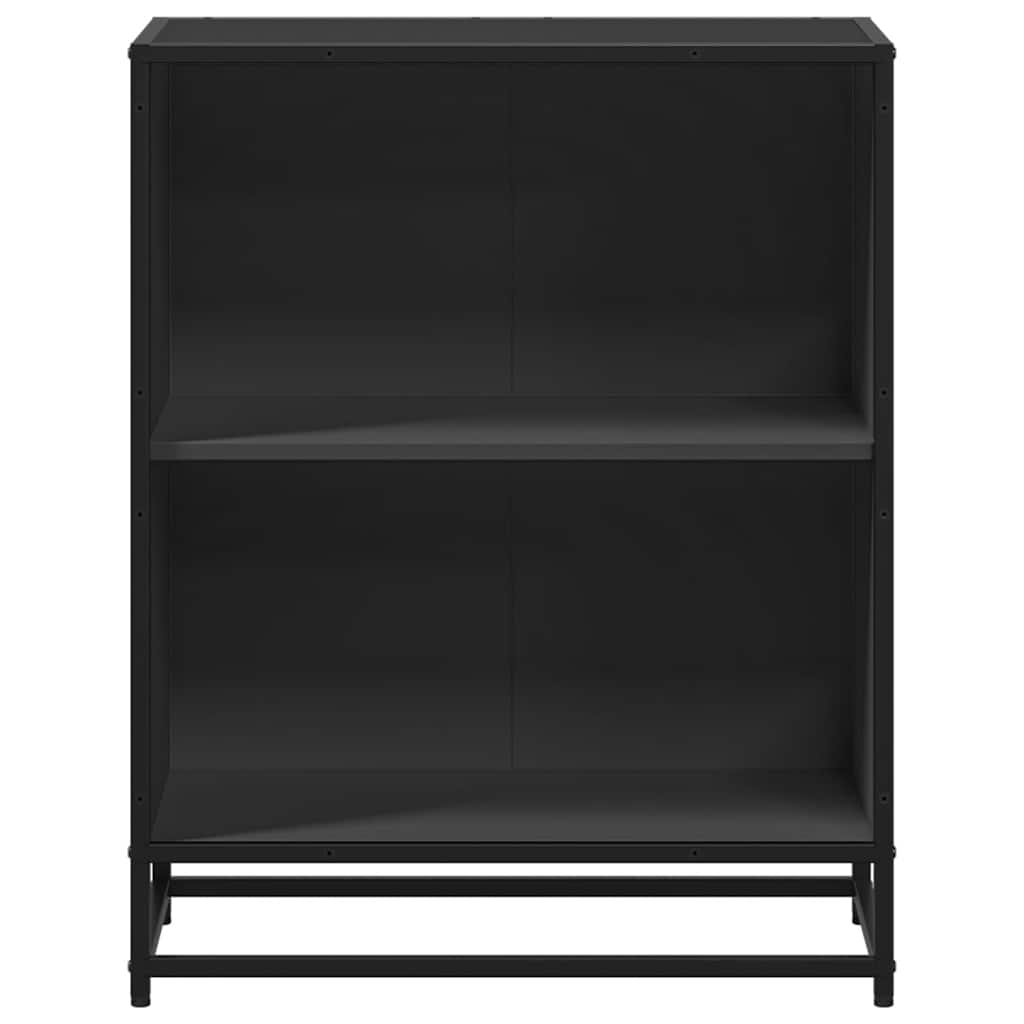 vidaXL Estantería librería madera ingeniería negra 60x35x76 cm