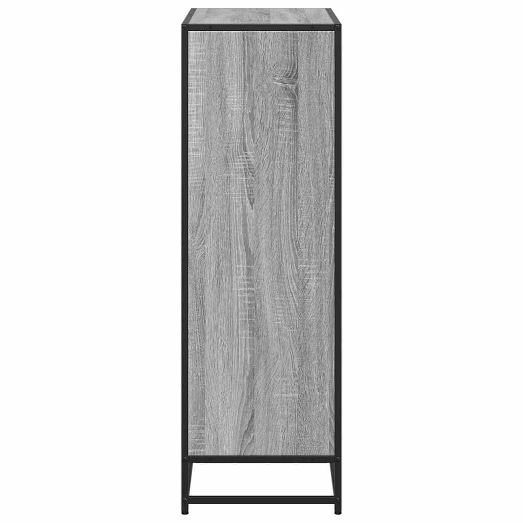 vidaXL Estantería madera ingeniería gris sonoma 80,5x35x107,5 cm