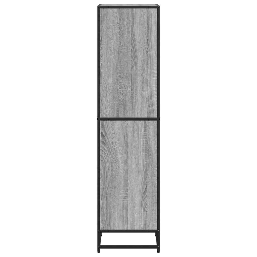 vidaXL Estantería madera ingeniería gris sonoma 40x35x139 cm