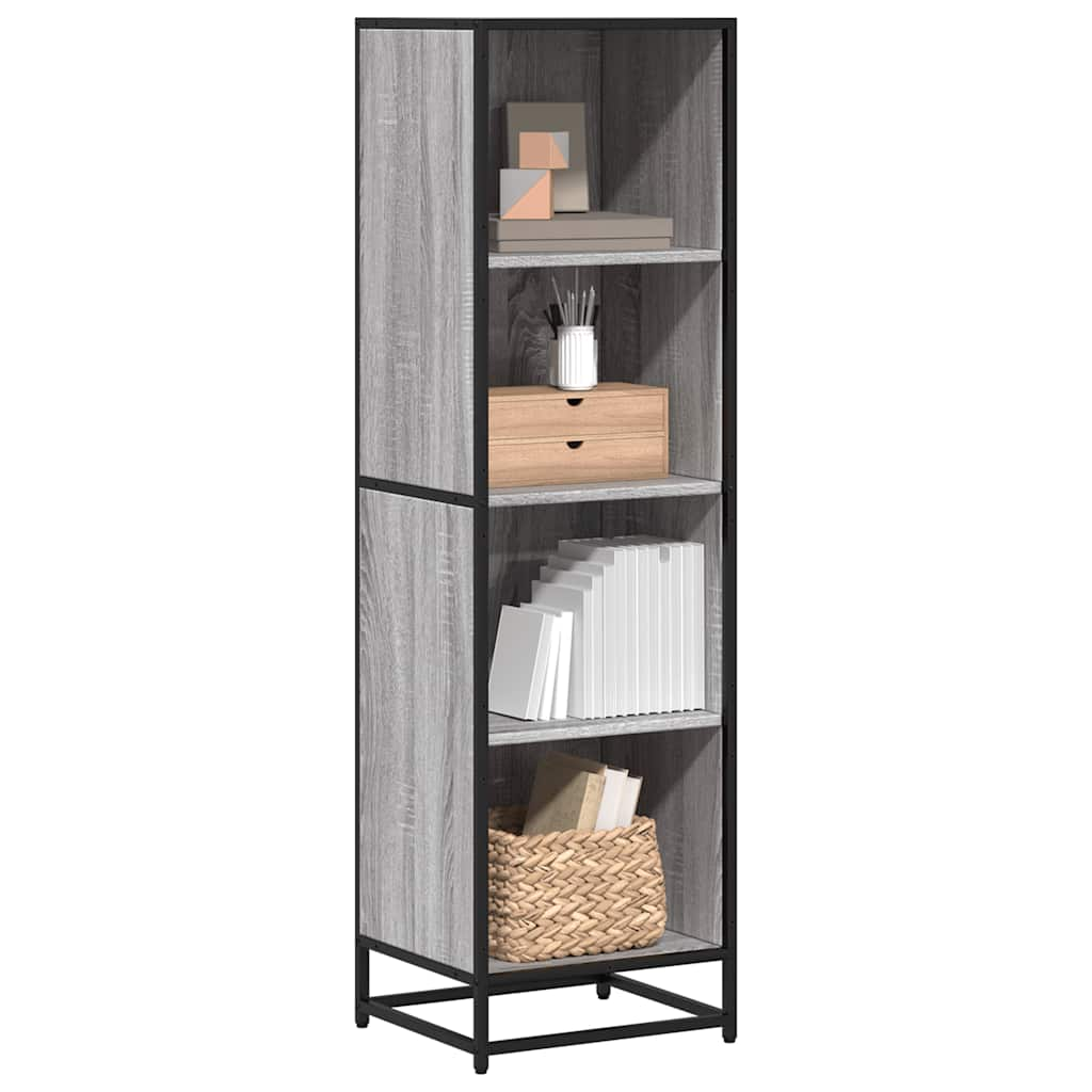 vidaXL Estantería madera ingeniería gris sonoma 40x35x139 cm