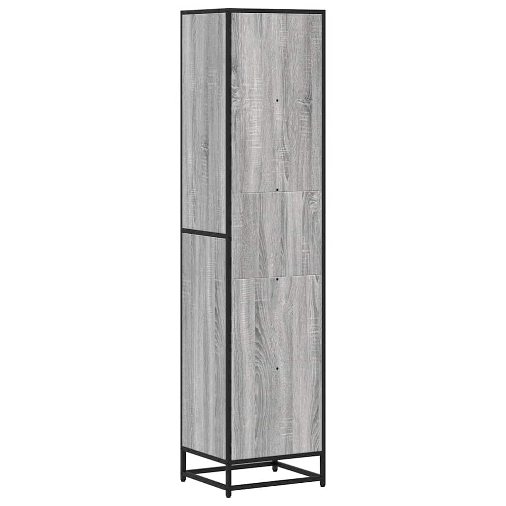 vidaXL Estantería madera ingeniería gris sonoma 40x35x170,5 cm