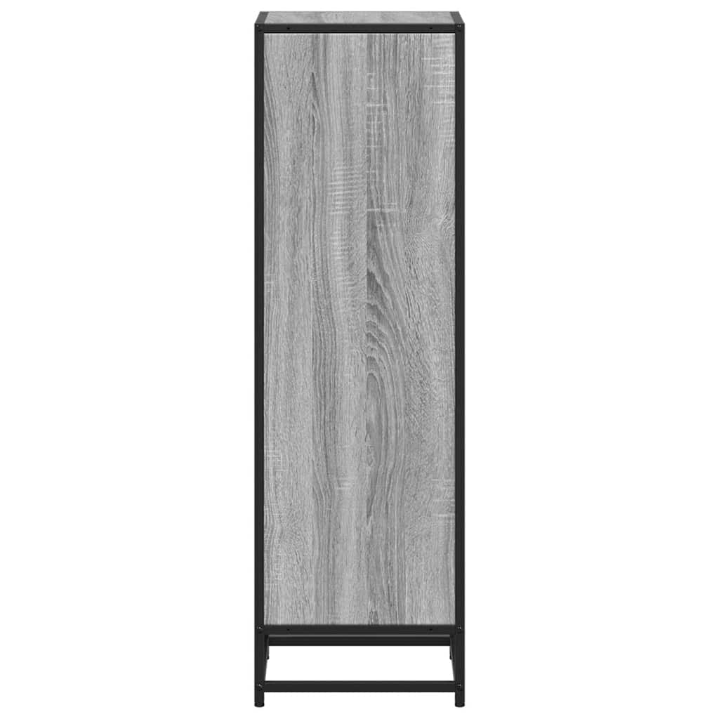 vidaXL Estantería madera de ingeniería gris Sonoma 33,5x33x107,5 cm