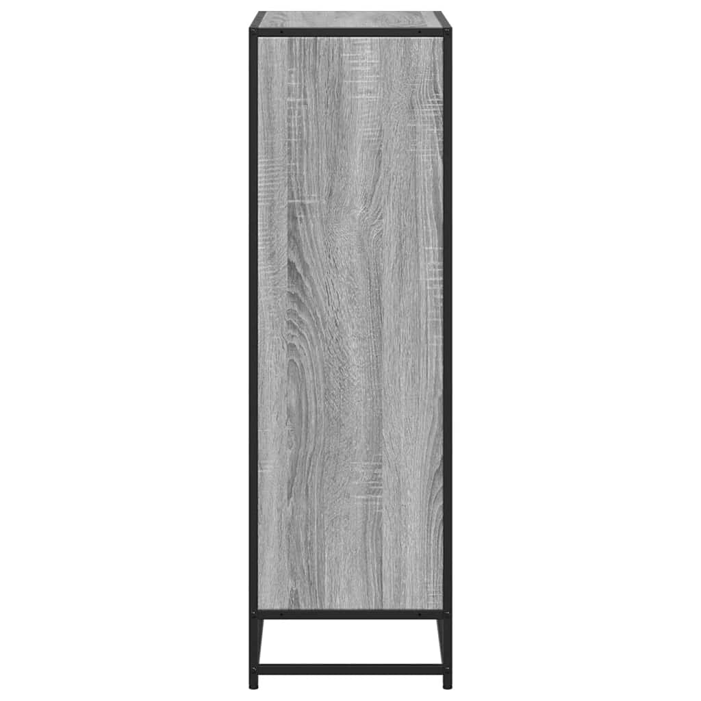 vidaXL Estantería madera de ingeniería gris sonoma 65,5x33x107,5 cm