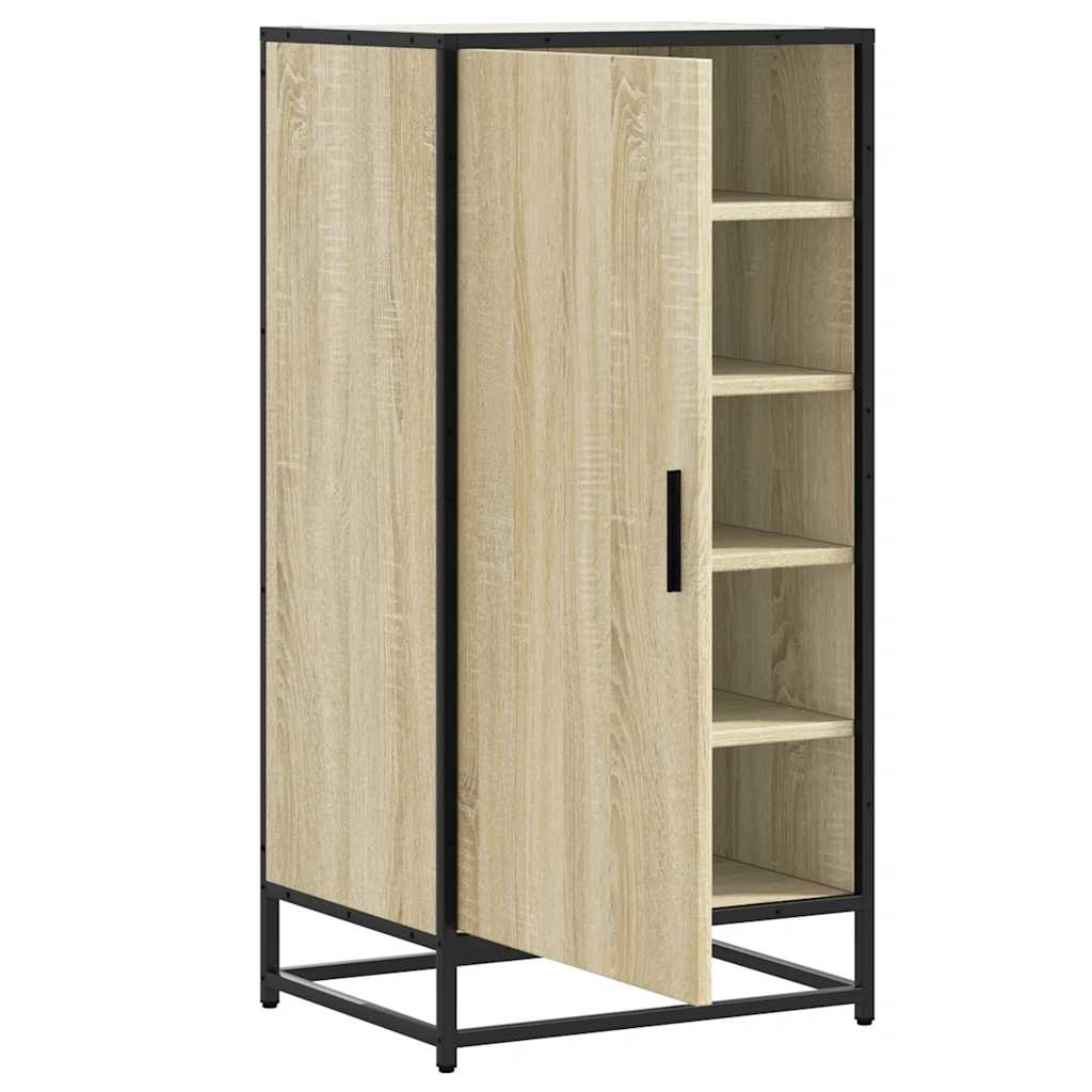 vidaXL Mueble zapatero madera contrachapada roble sonoma 48x38x97,5 cm