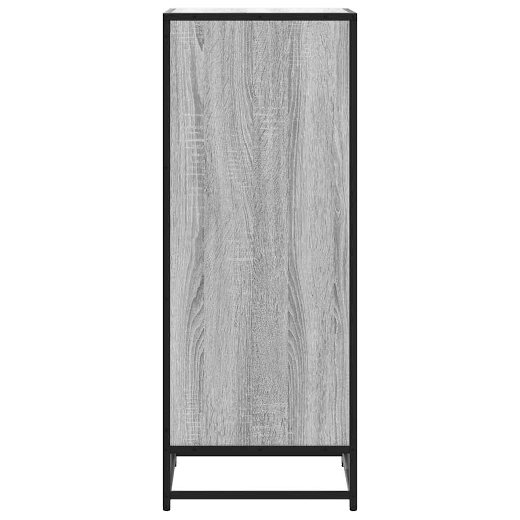 vidaXL Mueble zapatero madera contrachapada gris sonoma 48x38x97,5 cm