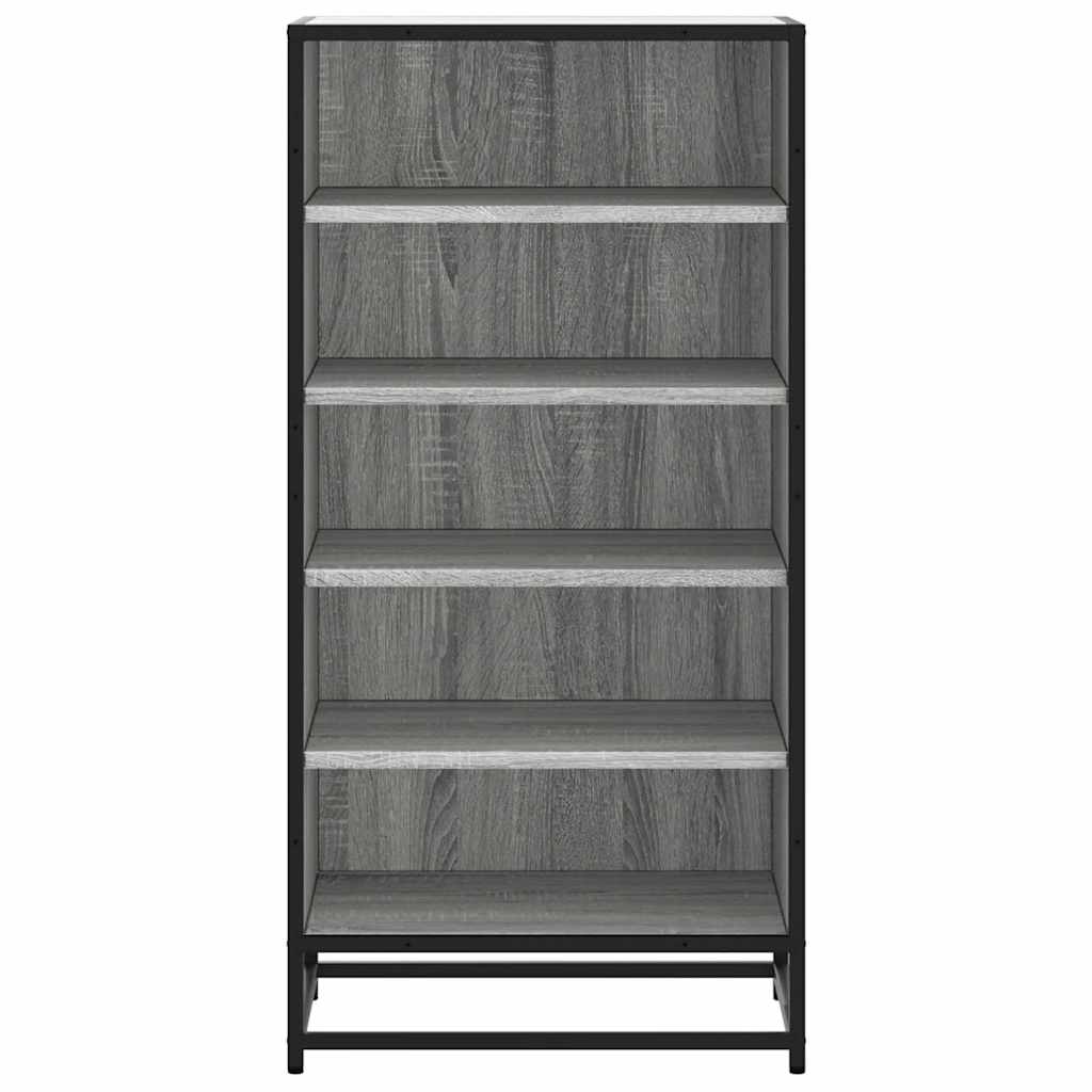 vidaXL Mueble zapatero madera contrachapada gris sonoma 48x38x97,5 cm