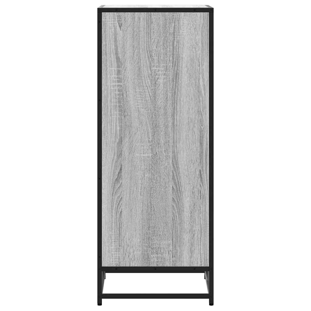 vidaXL Mueble zapatero madera contrachapada gris sonoma 48x38x97,5 cm