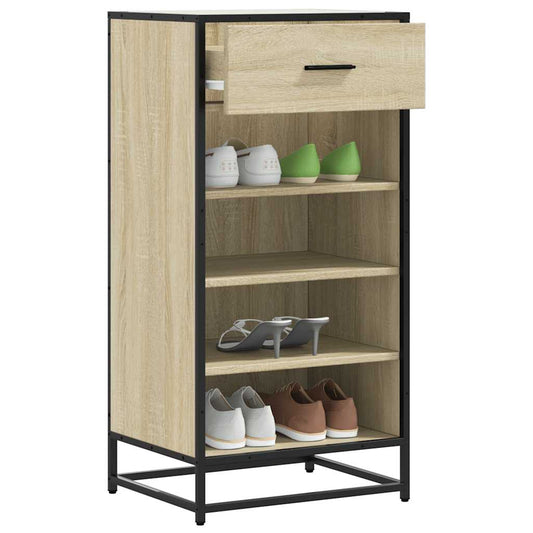 vidaXL Mueble zapatero madera contrachapada roble sonoma 48x38x97,5 cm