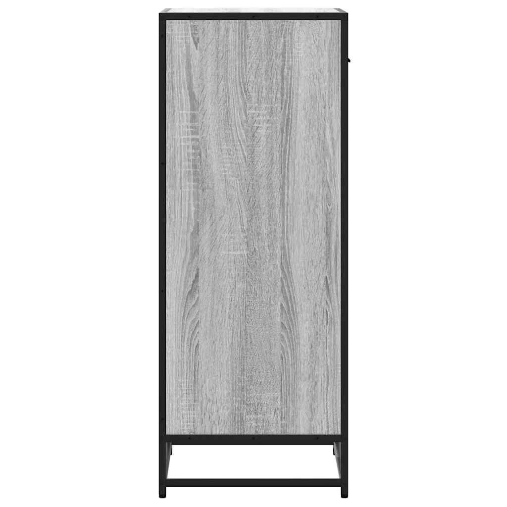 vidaXL Mueble zapatero madera contrachapada gris sonoma 48x38x97,5 cm