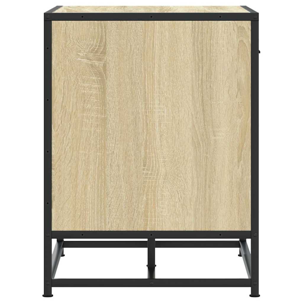 vidaXL Banco zapatero madera de ingeniería roble sonoma 60x40x53,5 cm