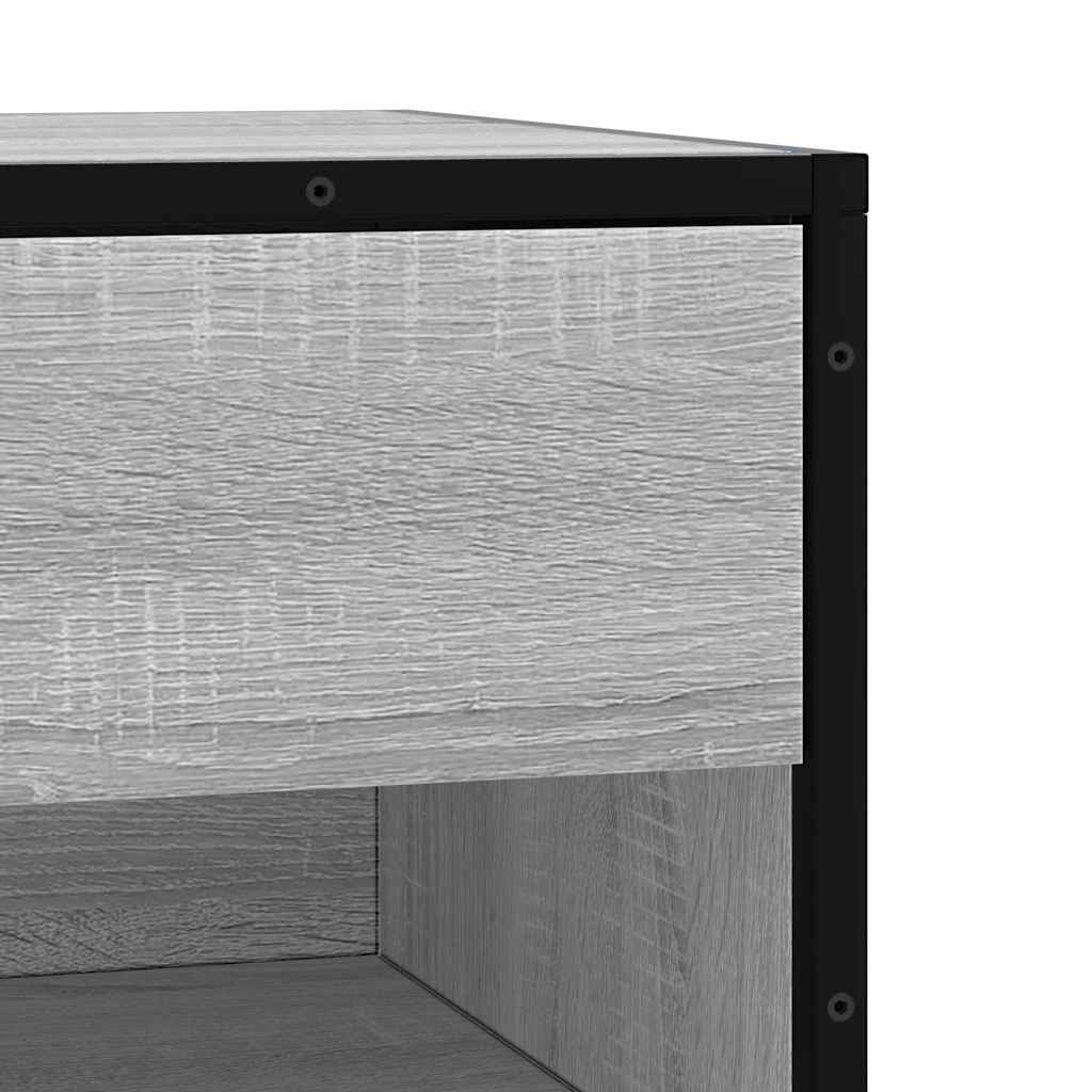 vidaXL Banco zapatero madera de ingeniería gris sonoma 60x40x53,5 cm