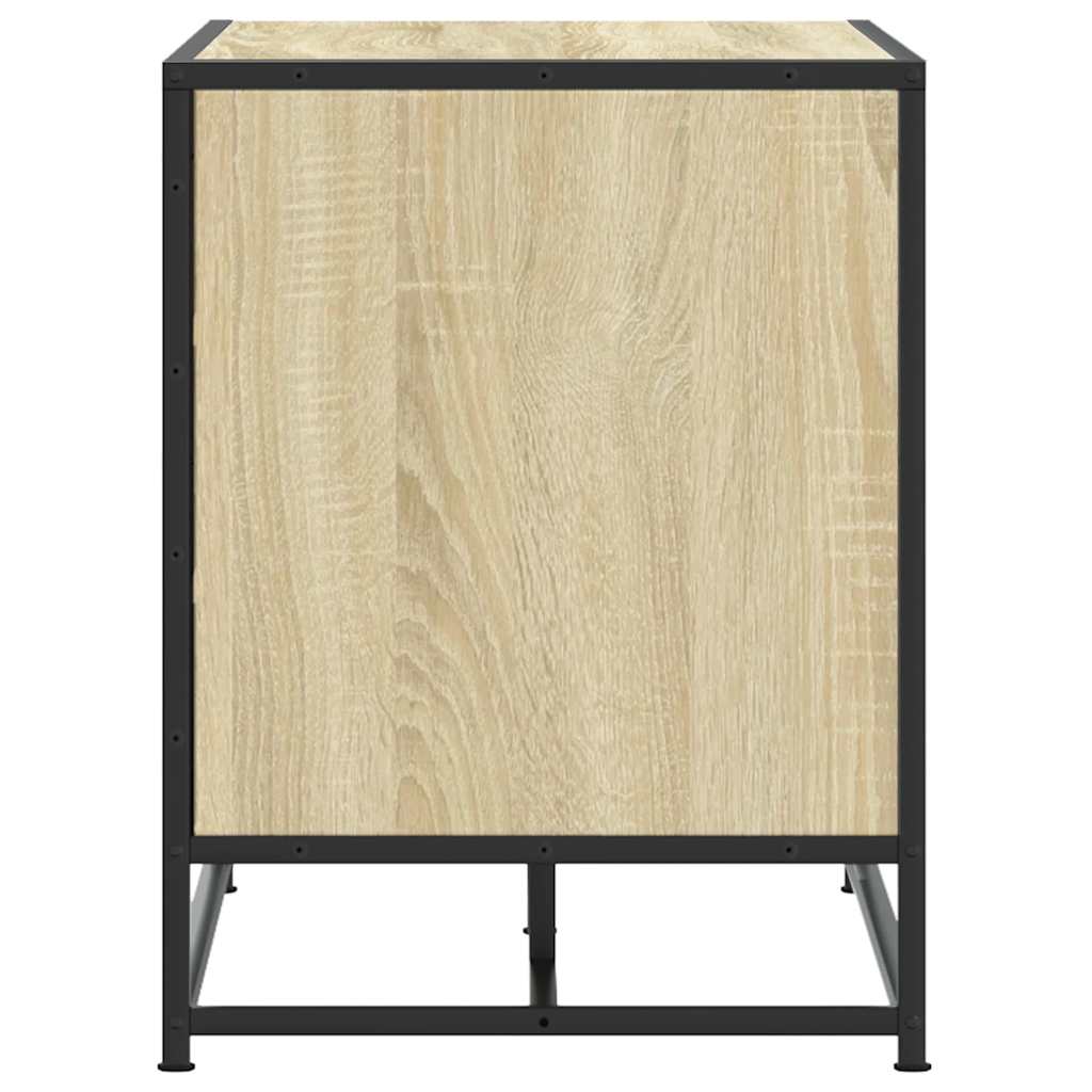 vidaXL Banco zapatero madera de ingeniería roble sonoma 80x40x53,5 cm