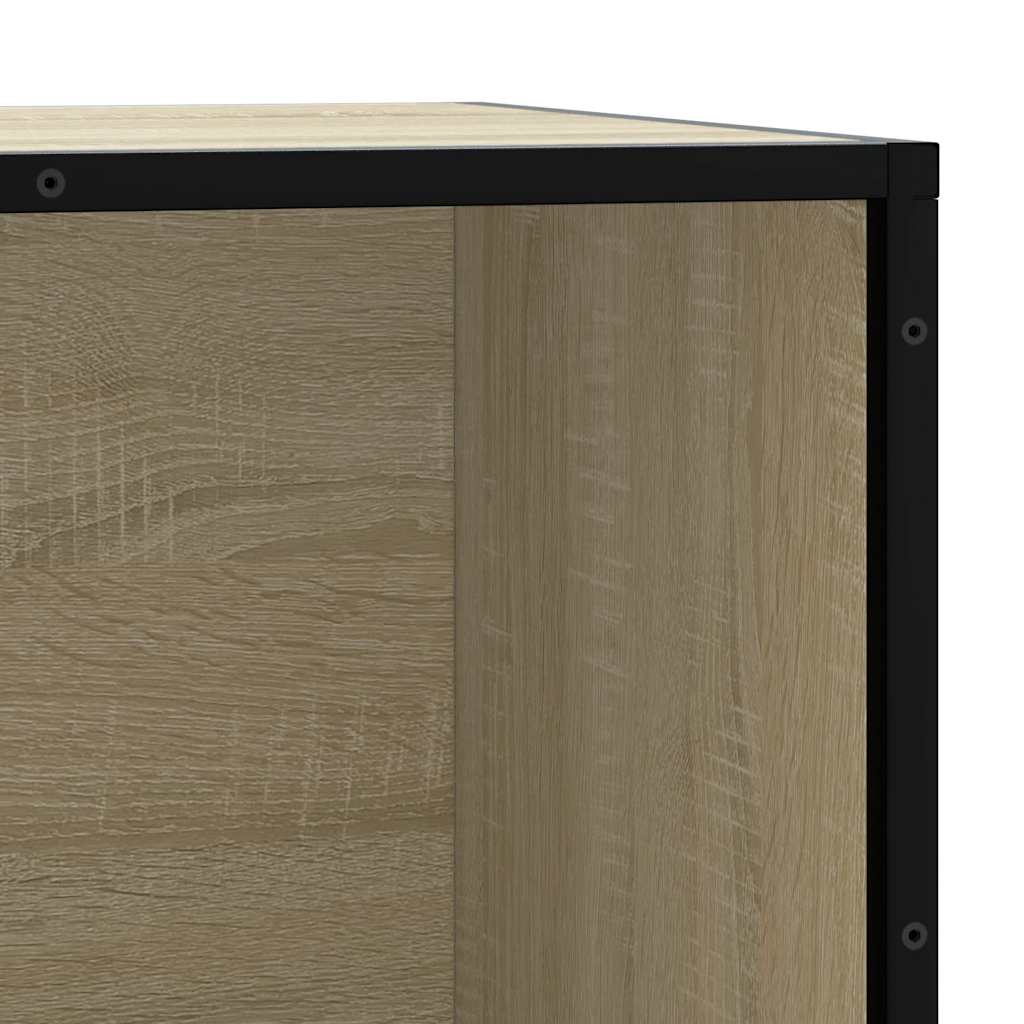 vidaXL Banco zapatero madera de ingeniería roble sonoma 80x40x53,5 cm