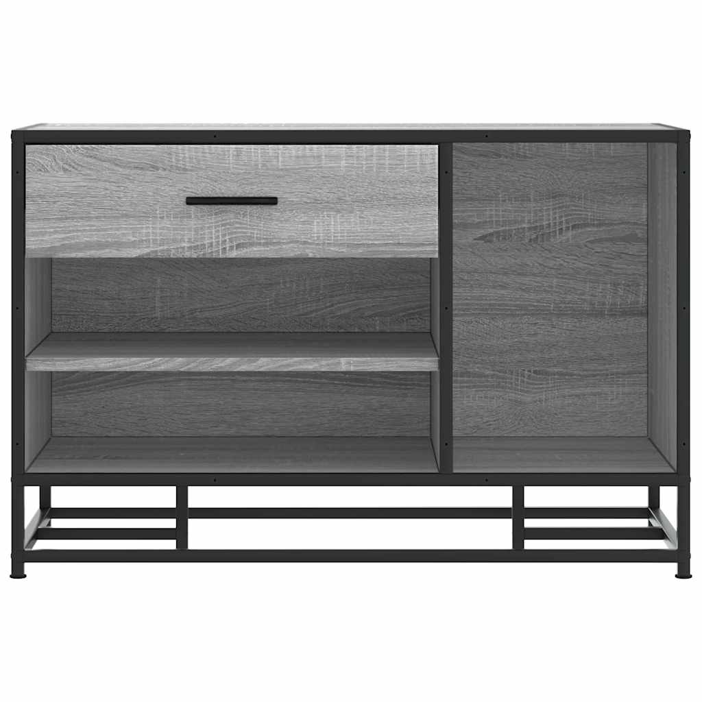 vidaXL Banco zapatero madera de ingeniería gris sonoma 80x40x53,5 cm