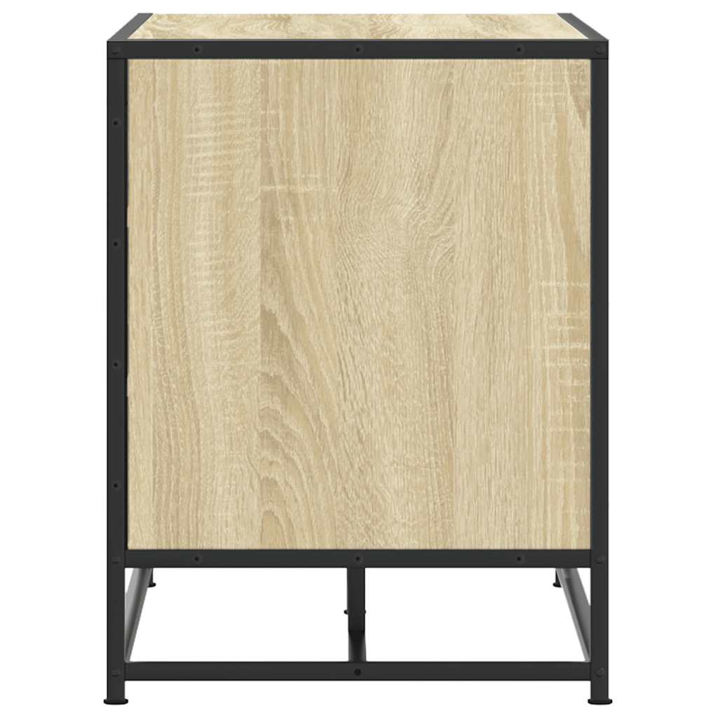 vidaXL Banco zapatero madera de ingeniería roble sonoma 84x40x53,5 cm