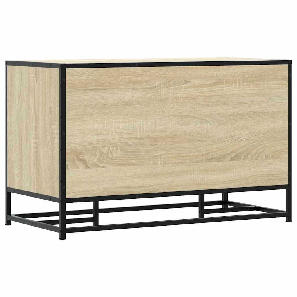 vidaXL Banco zapatero madera de ingeniería roble sonoma 84x40x53,5 cm