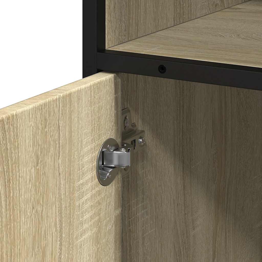 vidaXL Armario de baño madera contrachapada roble Sonoma 35x37,5x100cm