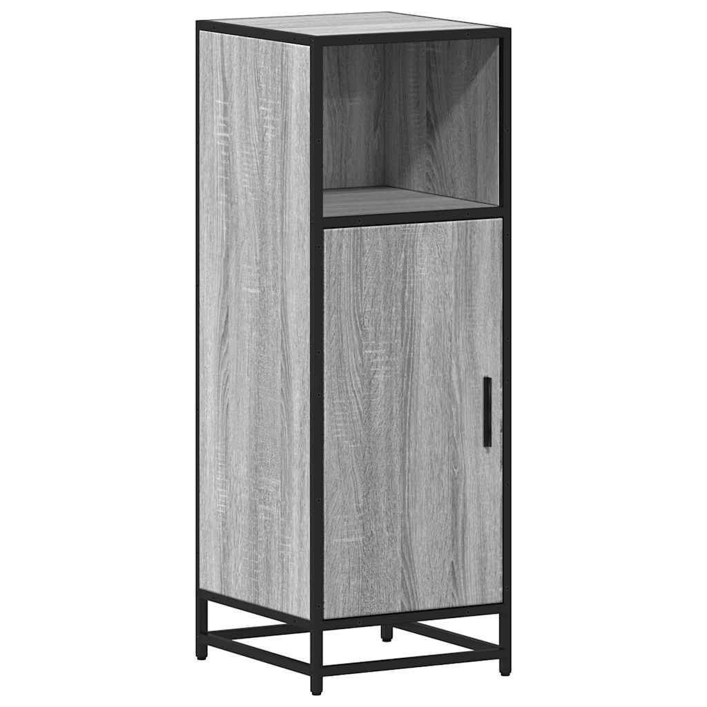 vidaXL Armario de baño madera contrachapada gris sonoma 35x37,5x100 cm