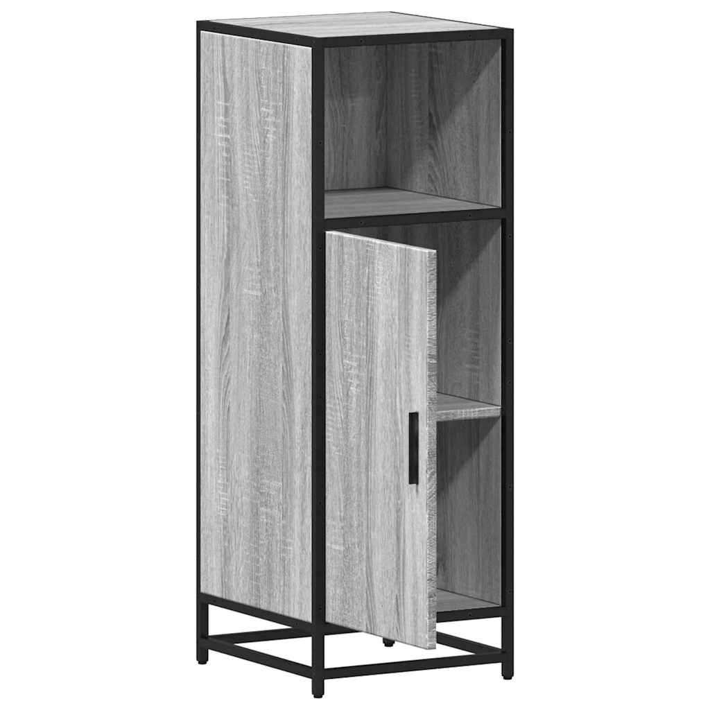 vidaXL Armario de baño madera contrachapada gris sonoma 35x37,5x100 cm