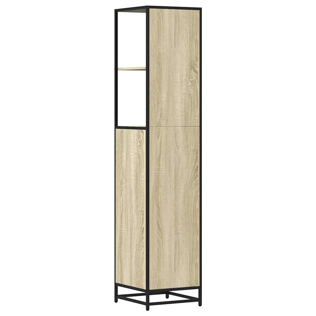 vidaXL Armario de baño madera contrachapada roble sonoma 35x37,5x166cm