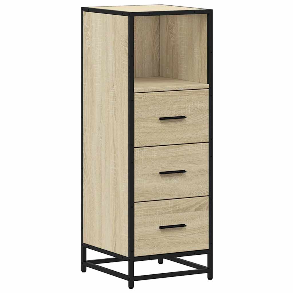 vidaXL Armario de baño madera contrachapada roble Sonoma 35x37,5x100cm