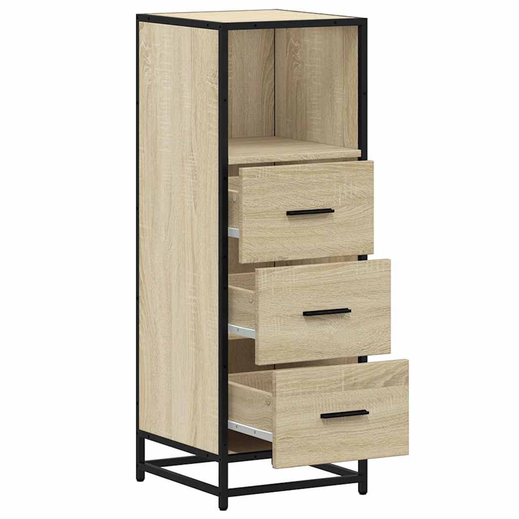 vidaXL Armario de baño madera contrachapada roble Sonoma 35x37,5x100cm