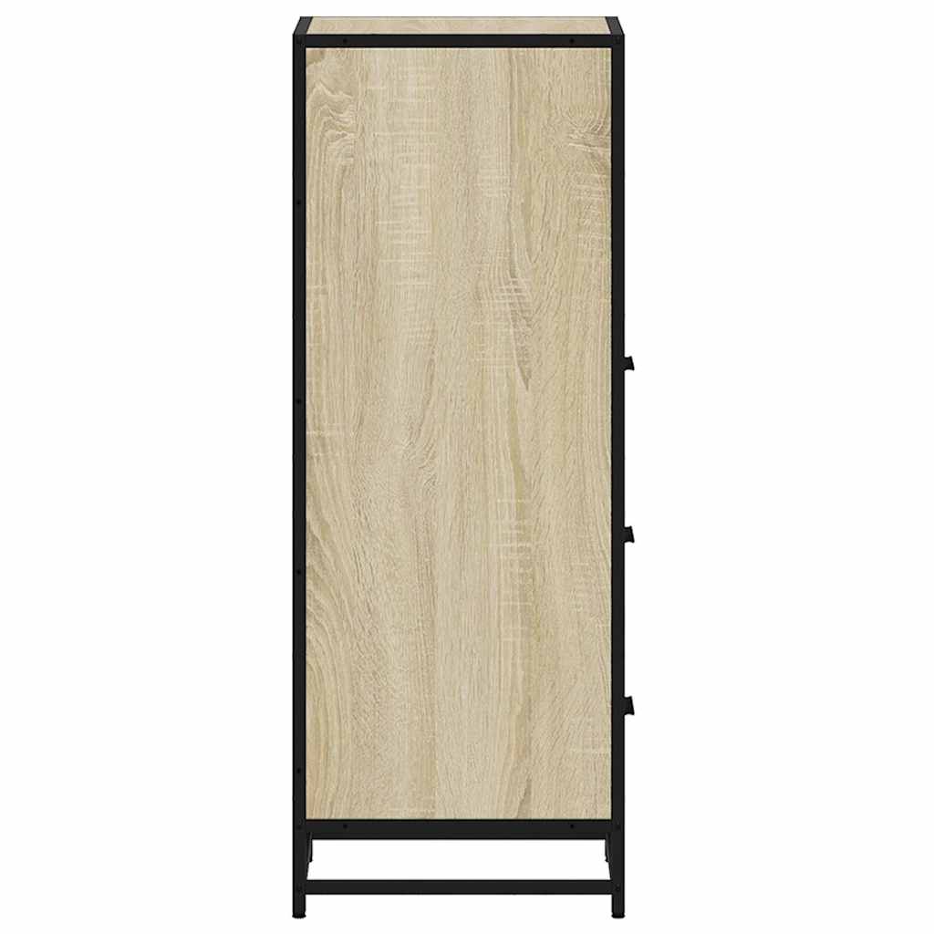 vidaXL Armario de baño madera contrachapada roble Sonoma 35x37,5x100cm