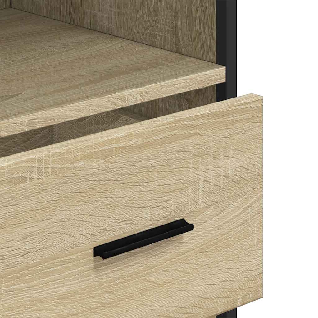 vidaXL Armario de baño madera contrachapada roble Sonoma 35x37,5x100cm