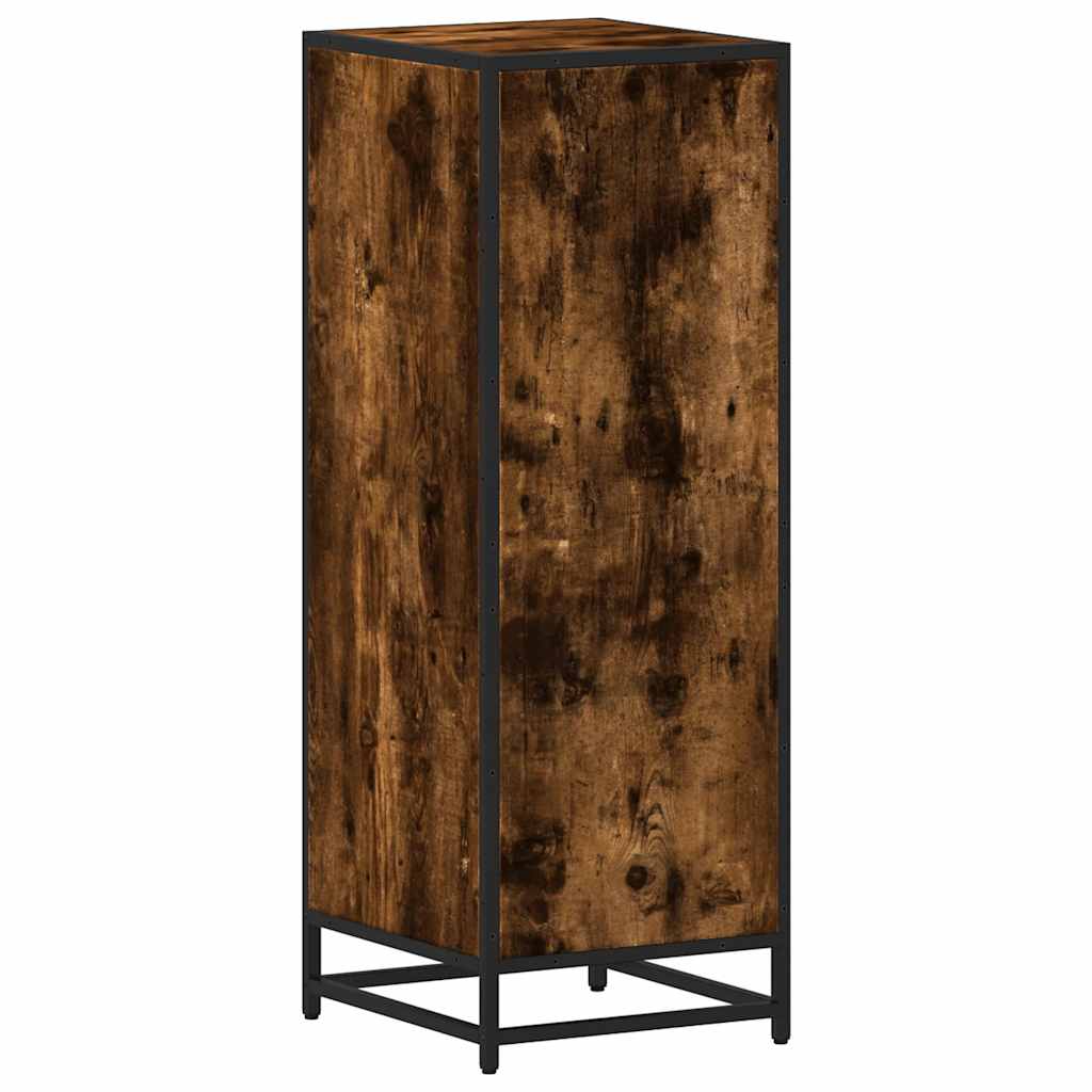 vidaXL Armario baño madera contrachapada roble ahumado 35x37,5x100 cm