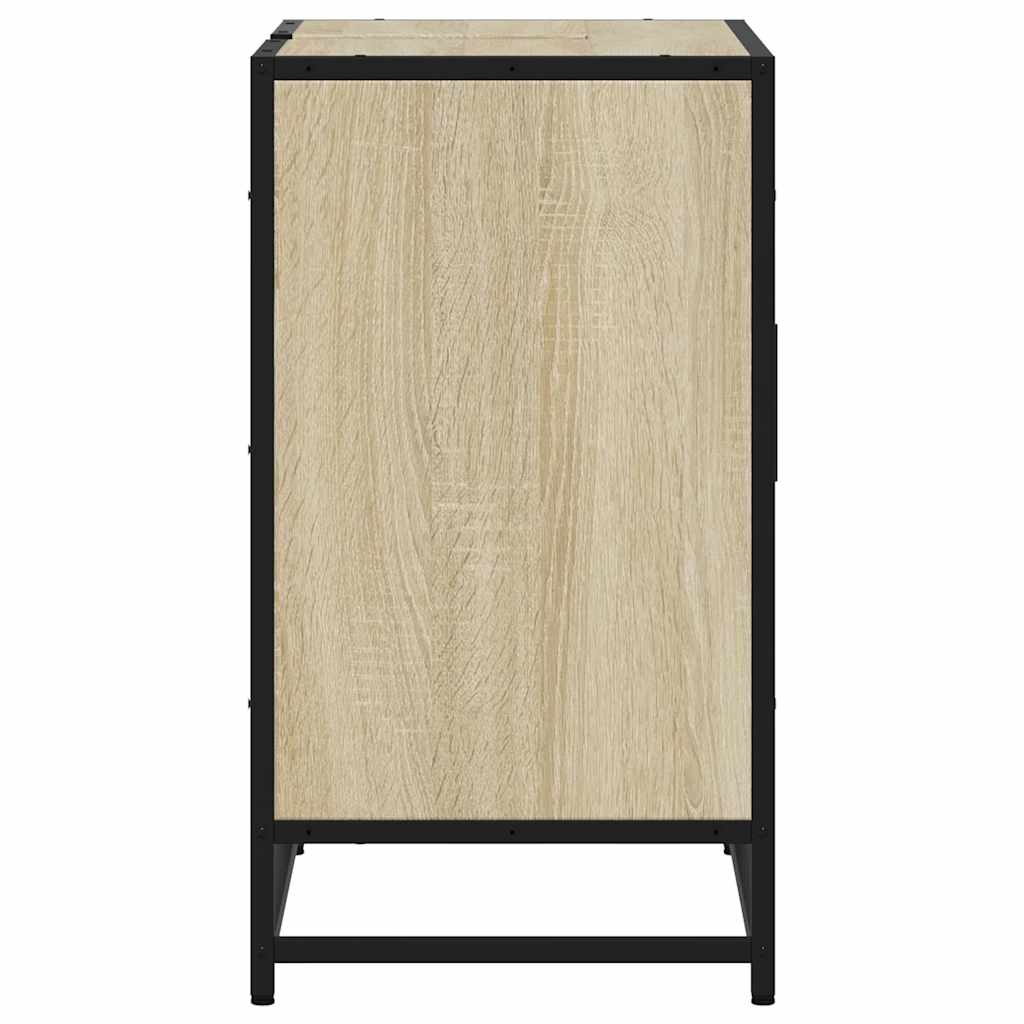 vidaXL Armario de lavabo de baño madera roble Sonoma 65x33x60 cm