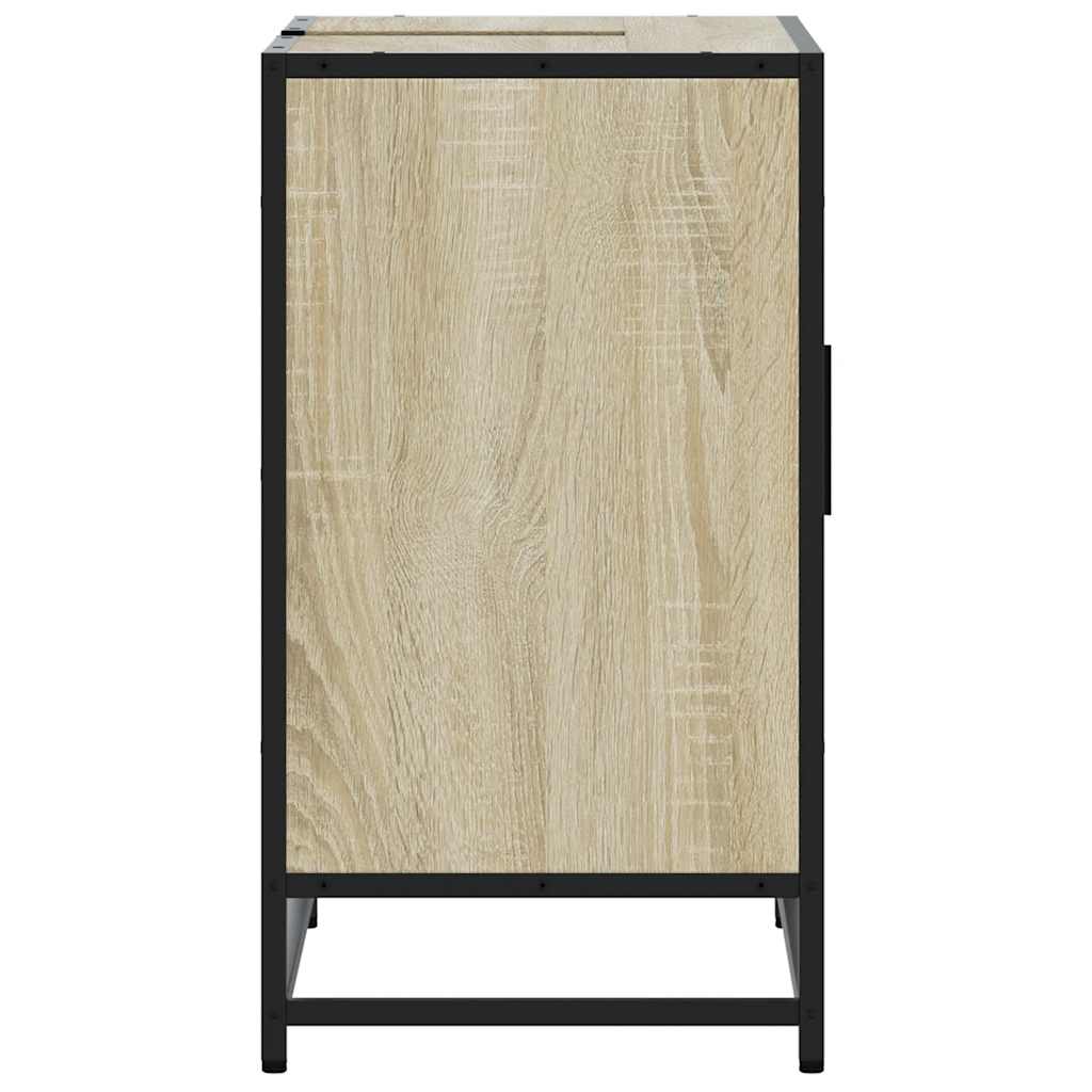 vidaXL Armario de lavabo de baño madera roble Sonoma 65x33x60 cm