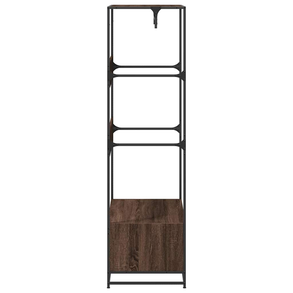 vidaXL Armario de madera de ingeniería marrón roble 90x50x180 cm