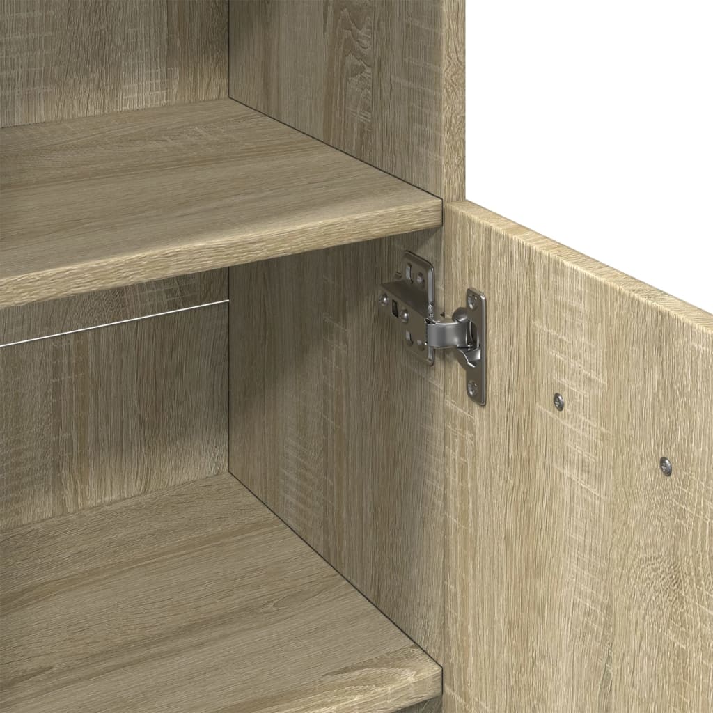 vidaXL Armario de baño madera ingeniería roble Sonoma 30,5x30x95 cm