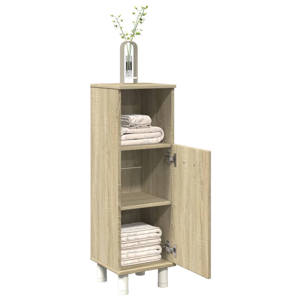 vidaXL Armario de baño madera ingeniería roble Sonoma 30,5x30x95 cm