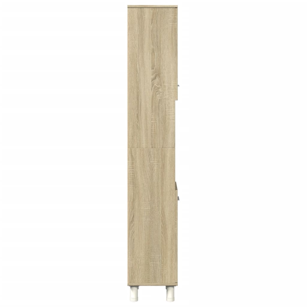 vidaXL Armario de baño madera ingeniería roble Sonoma 30,5x30x179 cm