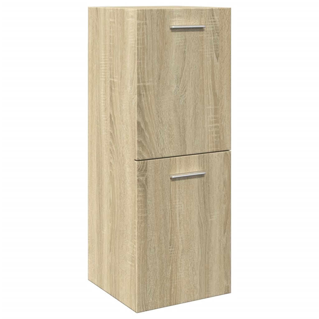 vidaXL Armario de baño madera contrachapada roble Sonoma 30x30x80 cm