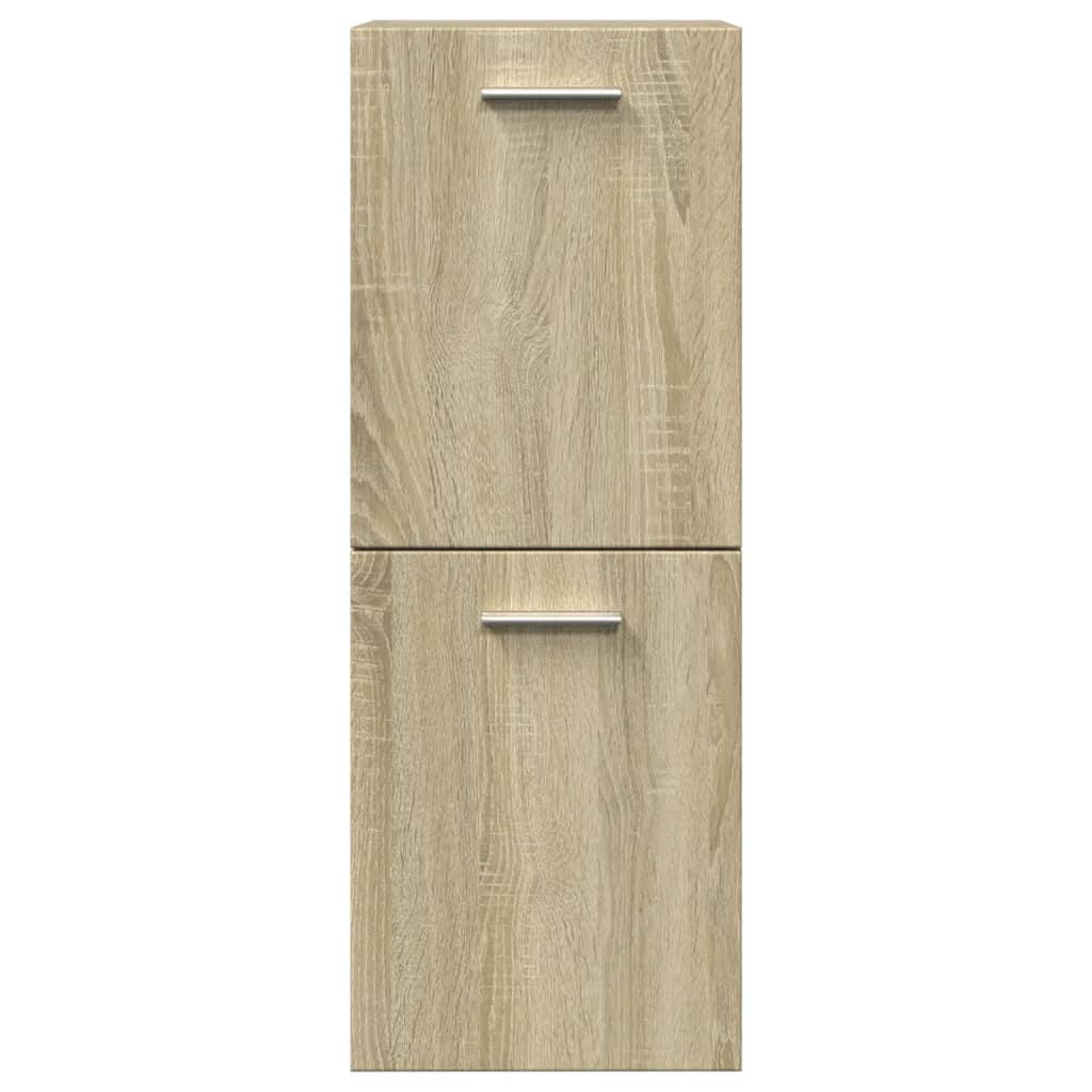 vidaXL Armario de baño madera contrachapada roble Sonoma 30x30x80 cm