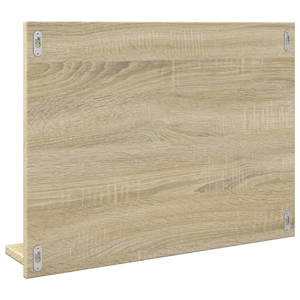 vidaXL Espejo de baño madera contrachapada roble Sonoma 60x10,5x45 cm