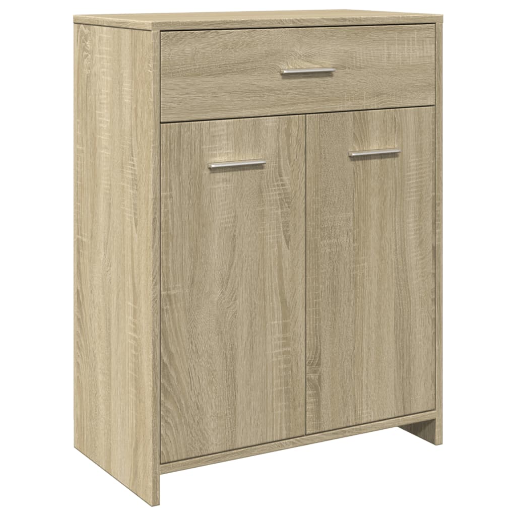 vidaXL Armario de baño madera contrachapada roble Sonoma 60x33x80 cm