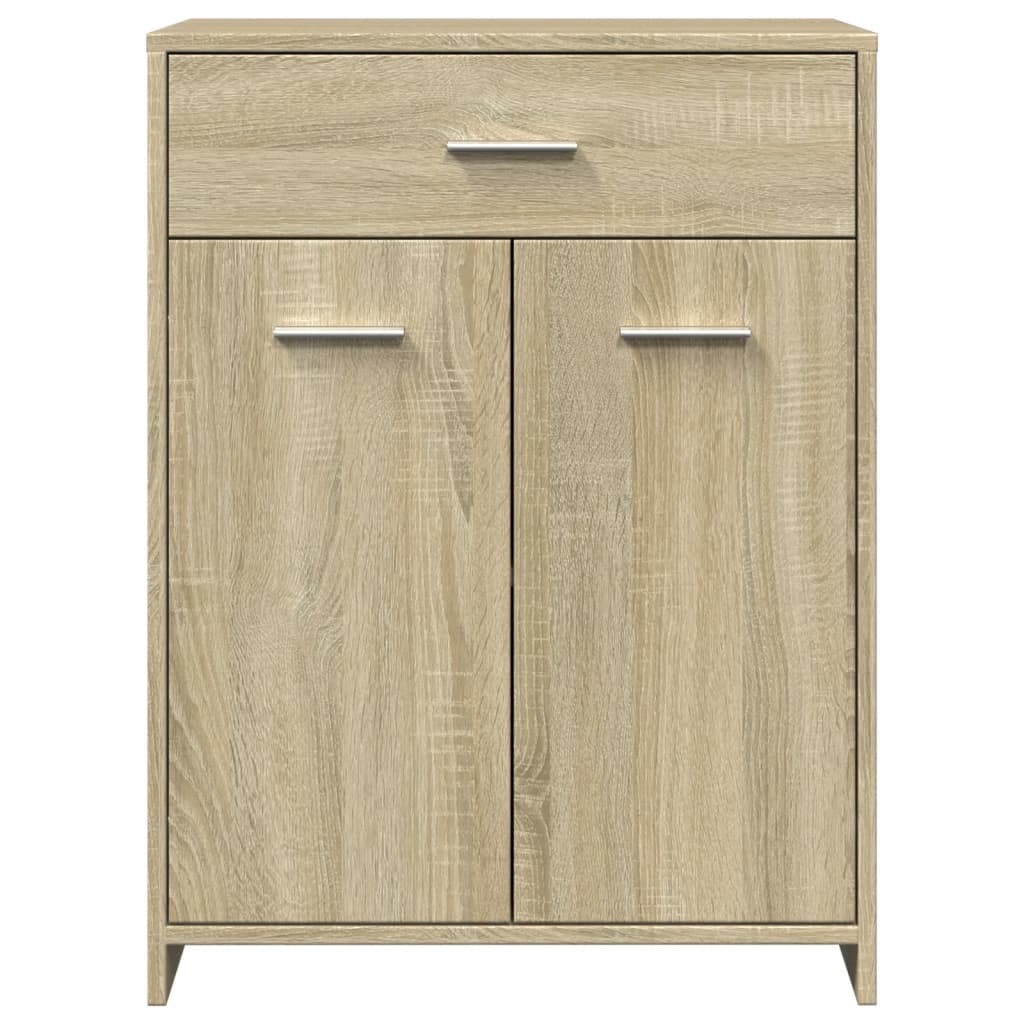 vidaXL Armario de baño madera contrachapada roble Sonoma 60x33x80 cm