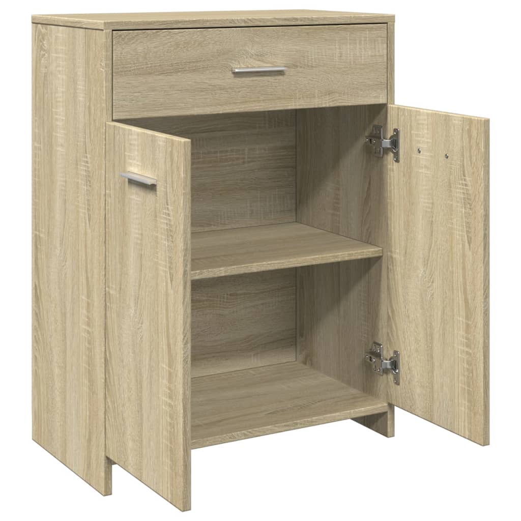 vidaXL Armario de baño madera contrachapada roble Sonoma 60x33x80 cm